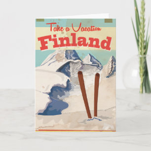 Vintage Finland - reseaffisch Helgkort
