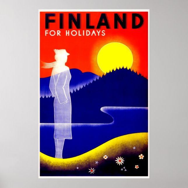Vintage Finland - reseaffisch Poster (Framsidan)