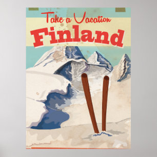 Vintage Finland reser affischen Poster