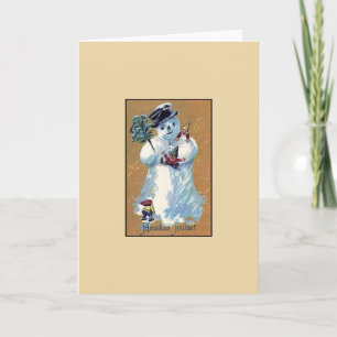 Vintage Finska Hauskaa Joulua-julkort Helgkort