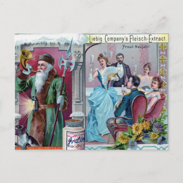 Vintage Firande: Liebig reklam Vykort (Framsida)