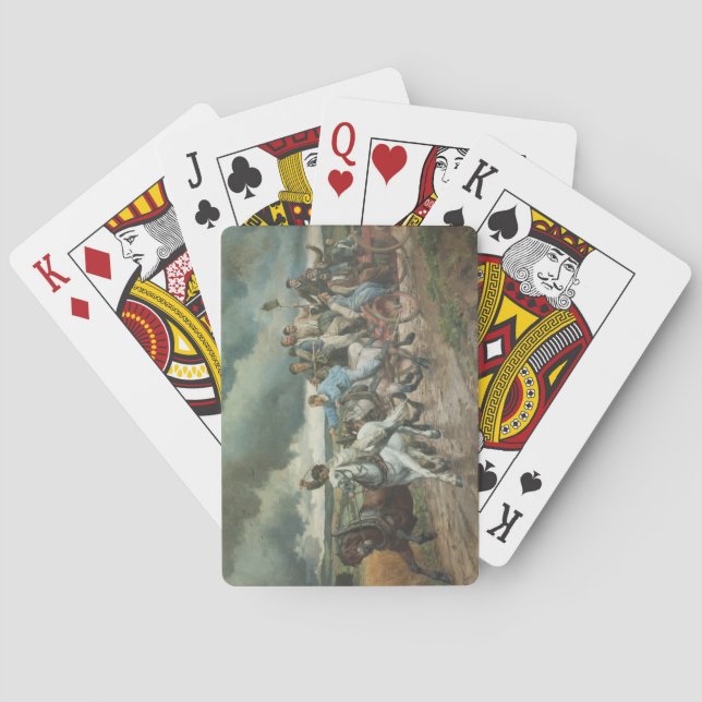 Vintage Fire Engine (av Eugène Burnand) Casinokort (Baksidan)