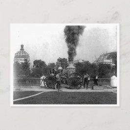 Vintage Fire Engine, Chicago's Columbia Exposition Vykort