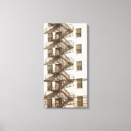 Vintage Fire Escape Canvastryck