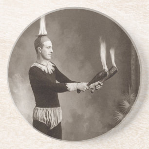 Vintage Fire Juggler Underlägg