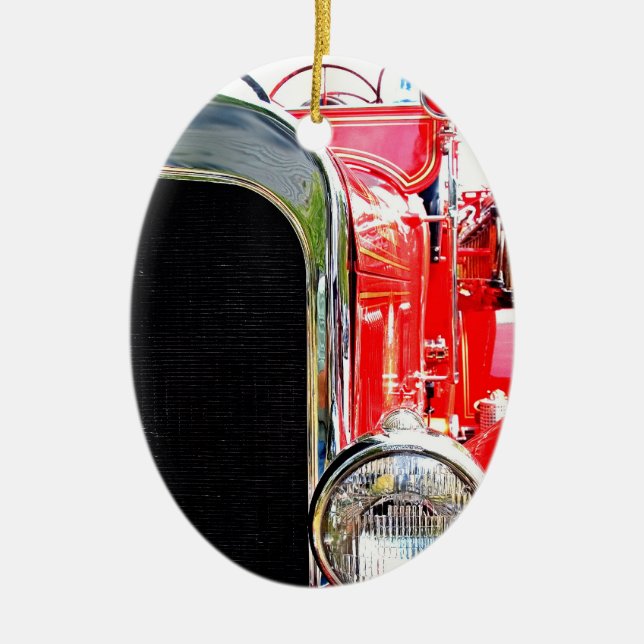 Vintage Fire Lastbil Ornament (Framsidan)