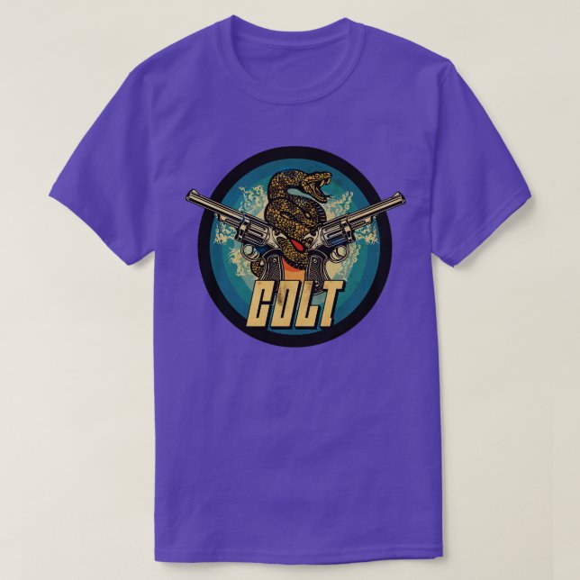 Vintage Firearms Shield T Shirt (Design framsida)