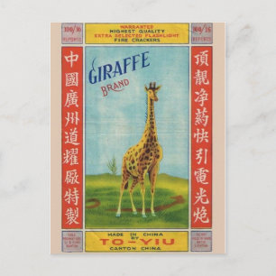 Vintage Firecracker Paket vykort