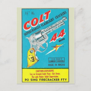 Vintage Firecracker Paket vykort