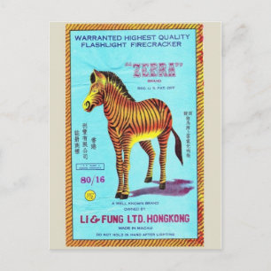 Vintage Firecracker Paket vykort