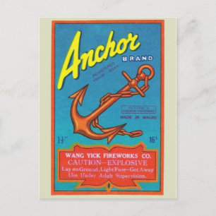 Vintage Firecracker Paket vykort
