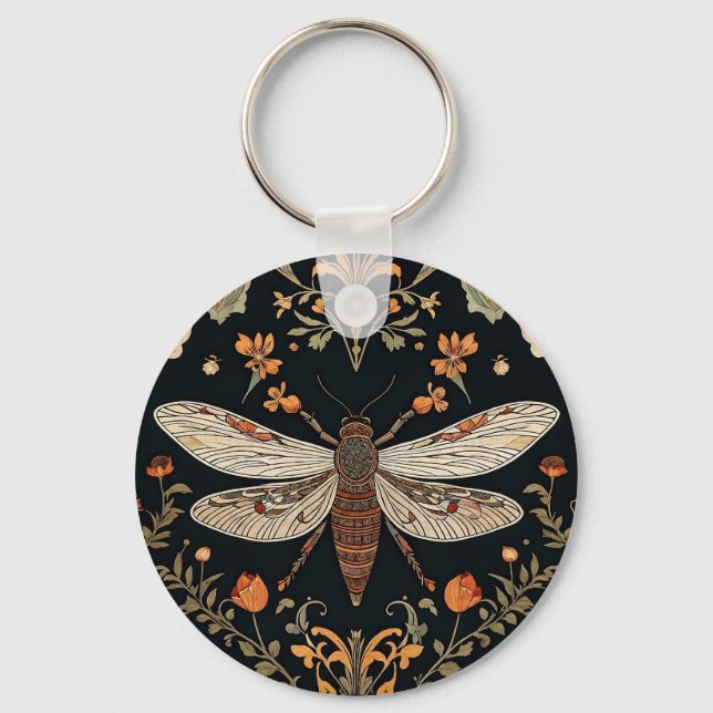 Vintage Firefly Trädgård  Nyckelring (Framsida)