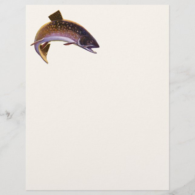 Vintage Fish, sportfiskare Reklamblad (Framsidan)