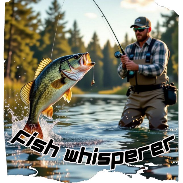 Vintage Fish Whisperer T Shirt (Skapare uppladdad)