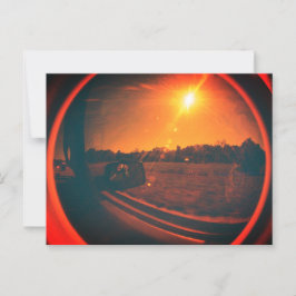 Vintage Fisheye Lens vykort