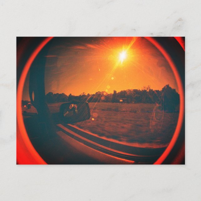 Vintage Fisheye Lens vykort (Framsida)