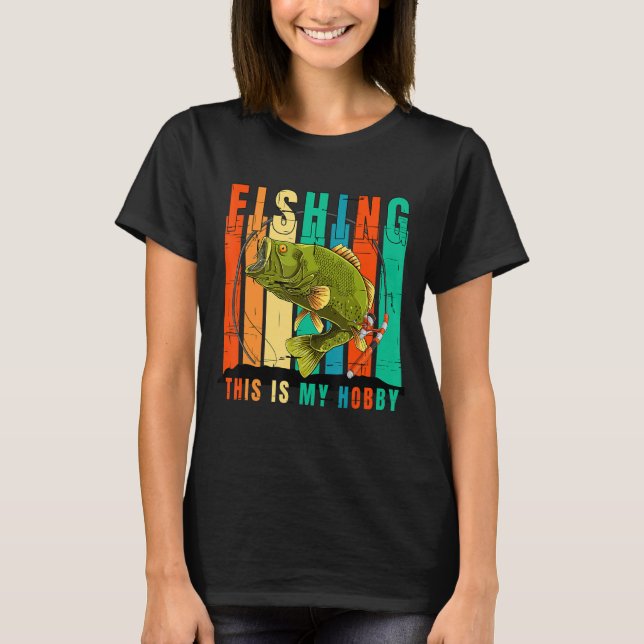 Vintage Fishing är mitt hobbyfiske T Shirt (Framsida)
