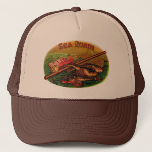 Vintage Fishing Gear Cigar Label Art, Sea Robin Keps