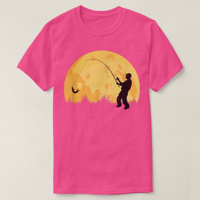 Vintage Fishing Gift  T Shirt (Design framsida)