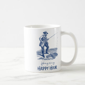 Vintage Fishing Is My Happy Hour For Anglers  Kaffemugg