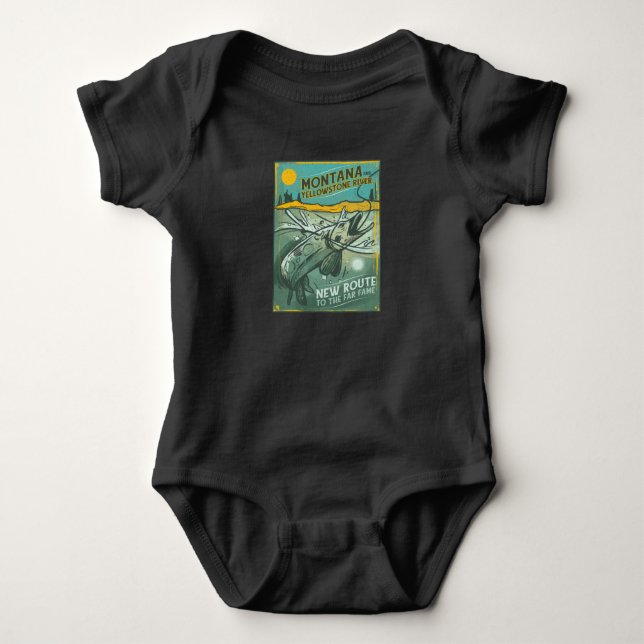 VINTAGE FISHING MONTANA T SHIRT (Framsida)