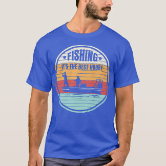 Vintage Fishing Motif, FishermanGiftFish  T Shirt