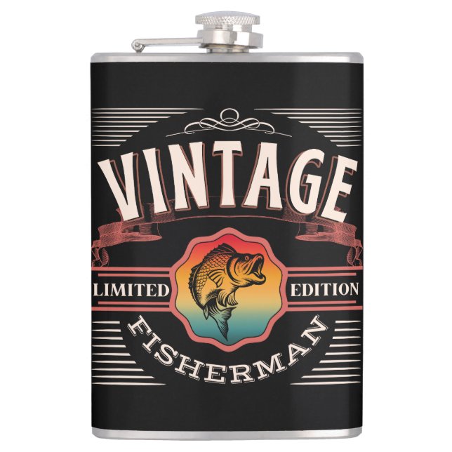 VINTAGE FISKARE BEGRÄNSAD UPPLAGA  FICKPLUNTA (Framsidan)