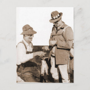 Vintage Fiskare Vykort