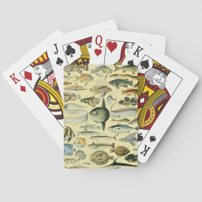 Vintage Fiskart Casinokort (Baksidan)