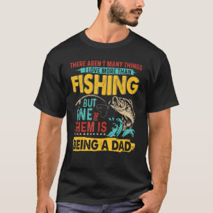 Vintage Fiske som är en fisk av arten Pappa Lyckli T Shirt