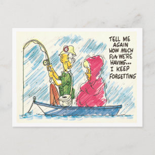 Vintage Fiske Vykort
