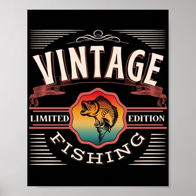 VINTAGE FISKELIMITED EDITION  POSTER (Framsidan)