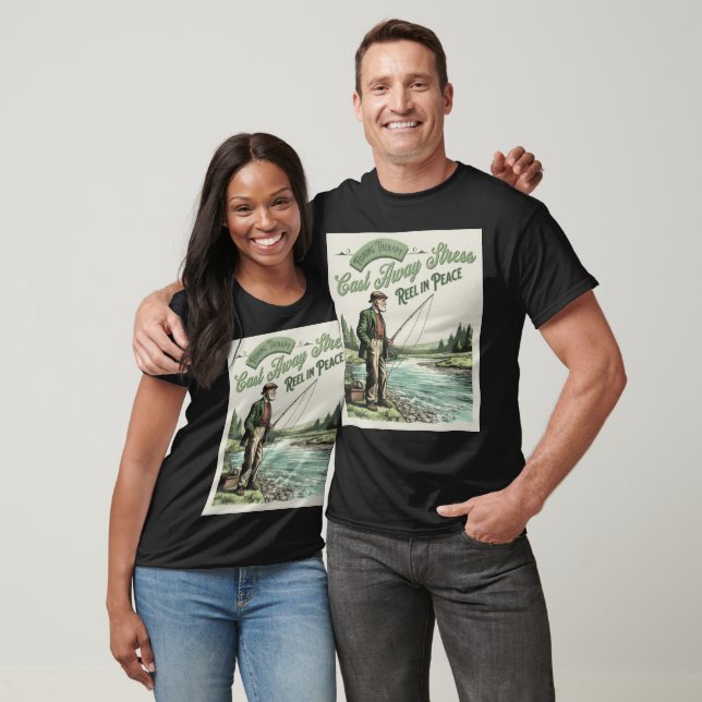 Vintage Fiskelivsstilsdesign Kollektion T Shirt (Unisex)