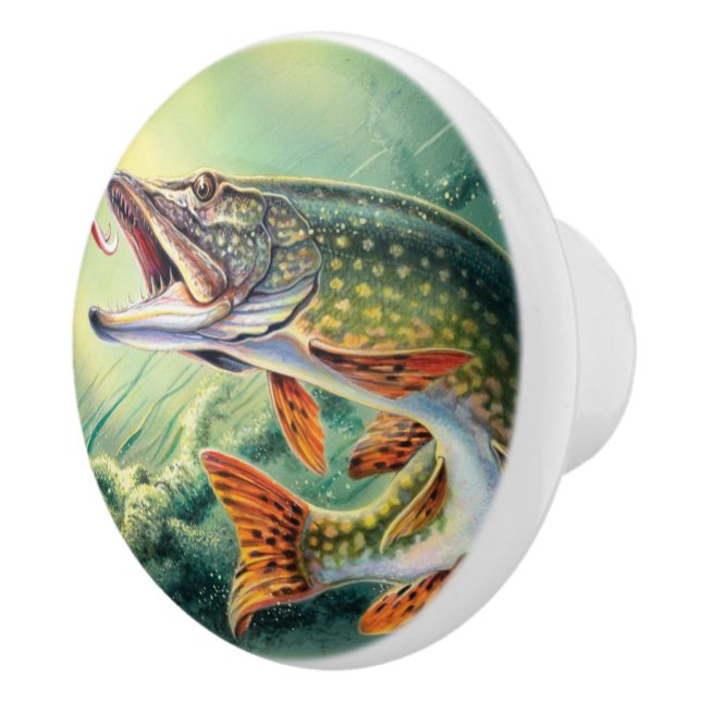 Vintage fiskfångare knopp (Höger)