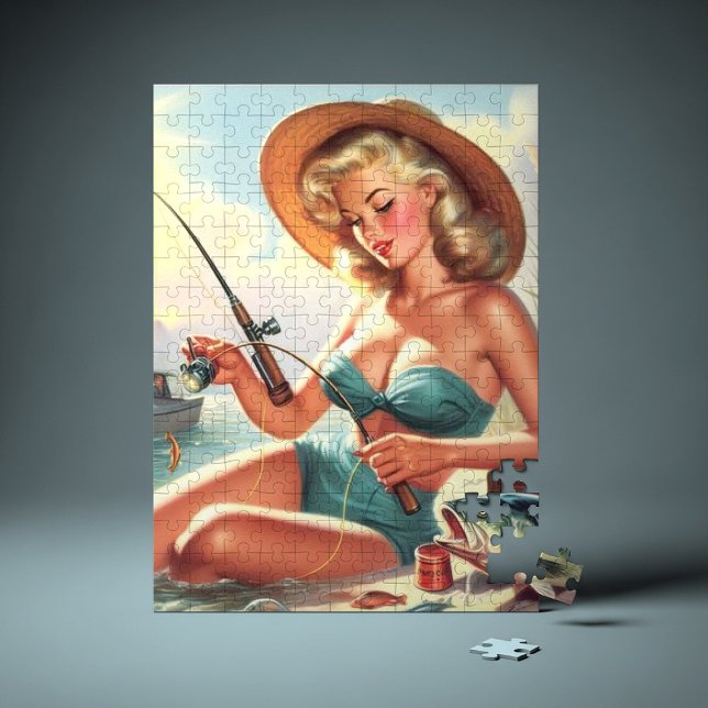 Vintage Fiskstift upp Pussel (Skapare uppladdad)