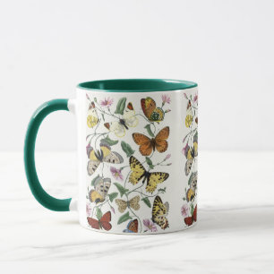 Vintage Fjäril & Moth Jättekaffekopp Mugg