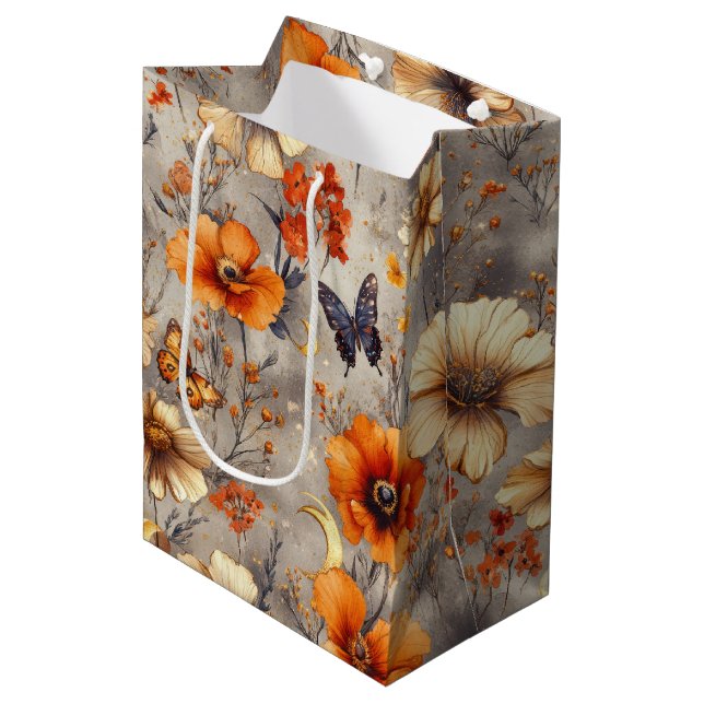 Vintage Fjäril Vildblomma (1) (Framsidan Vinklad)