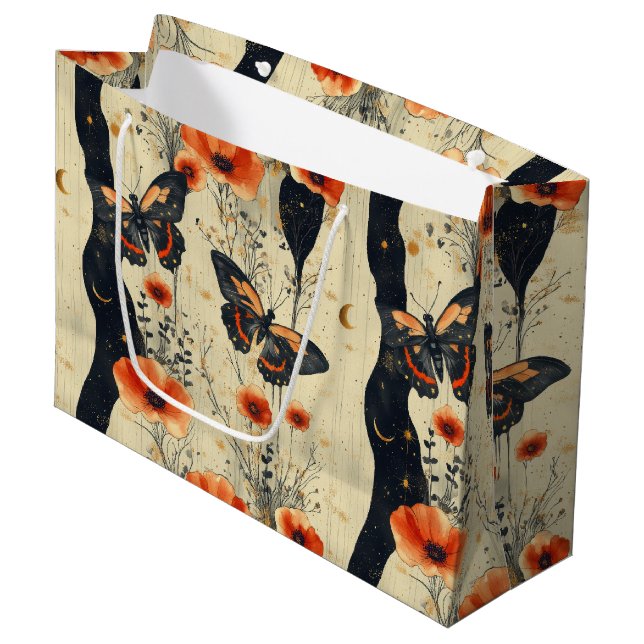 Vintage Fjäril Vildblomma (2) (Framsidan Vinklad)