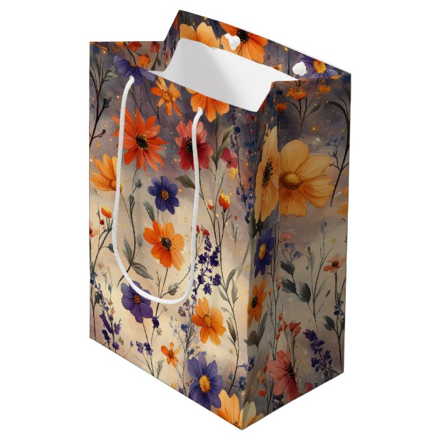 Vintage Fjäril Vildblomma (3) (Framsidan Vinklad)