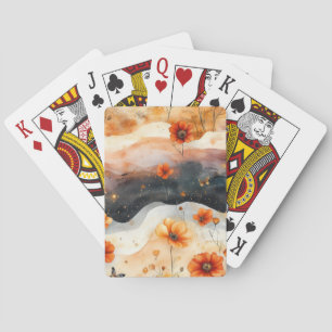 Vintage Fjäril Vildblomma (4) Casinokort