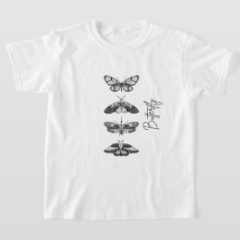 Vintage fjärilsgrafisk t-shirt för tonårstjej