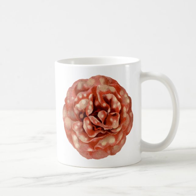 Vintage Fläckig Söt Blomma Kaffemugg (Höger)