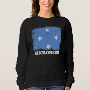 Vintage Flag Mikronesien Land Retro Flag Mikrone T Shirt