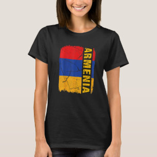 Vintage Flagga Armenien Kärlek Ditt Land T Shirt