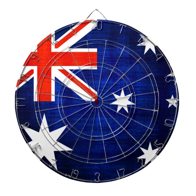 Vintage Flagga Australien 2 Piltavla (Framsidan)