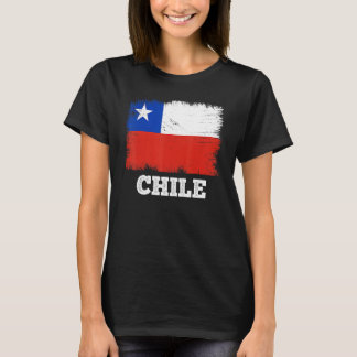 Vintage Flagga Chile Land Retro Flagga Chile Chile T Shirt