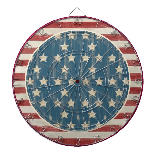 Vintage Flagga Dart Board Darttavla (Framsidan)