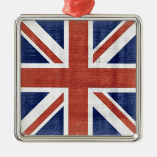 Vintage Flagga Förenade kungariket Ornaments #2 Julgransprydnad Metall