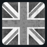 Vintage Flagga Förenade kungariket Stickers Fyrkantigt Klistermärke<br><div class="desc">Vintage Flagga Förenade kungariket Stickers</div>