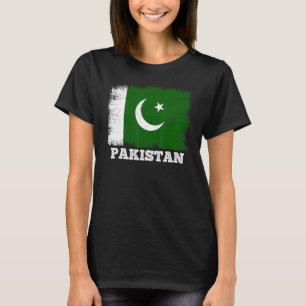 Vintage Flagga Pakistan Land Retro Flagga Pakistan T Shirt